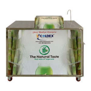 Sugarcane juice dispenser cooling system with dustbin